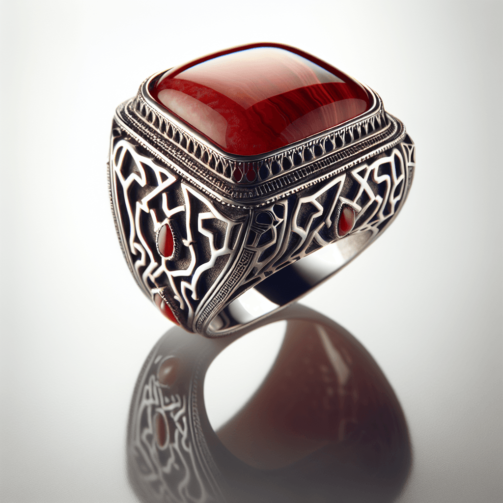 Red Agate Ring