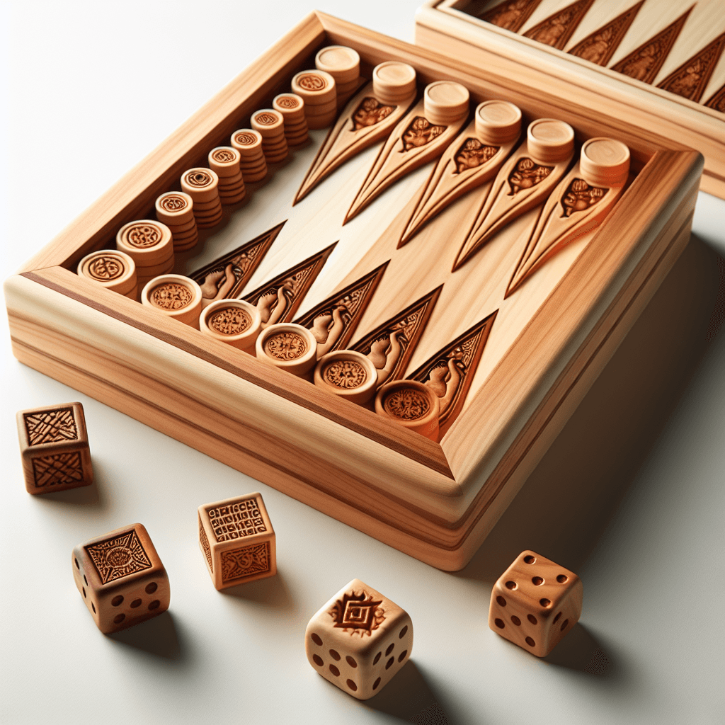 Cedar Backgammon Set